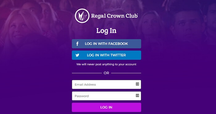 regal crown club login
