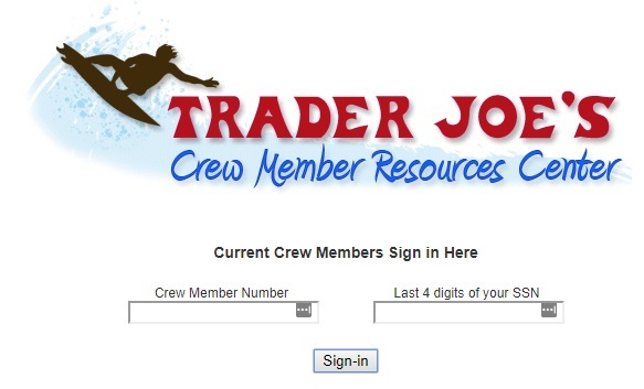 trader joes member portal login