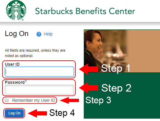 starbucks coffee benefits center login