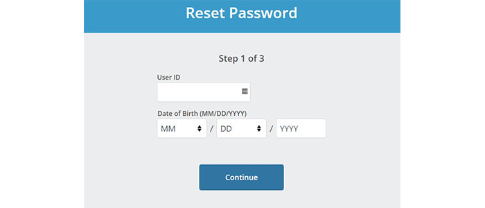 MySherwin Reset Password