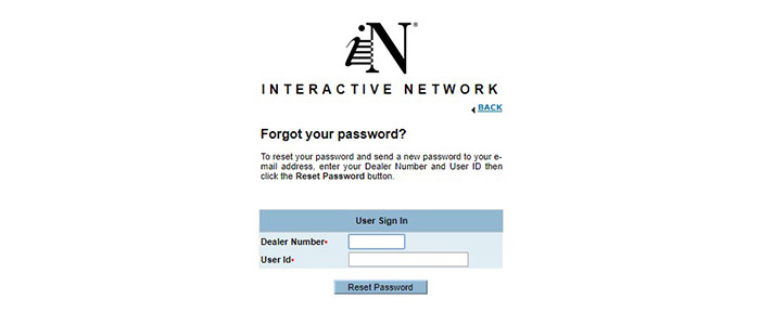 Honda Interactive Mobile Reset Password